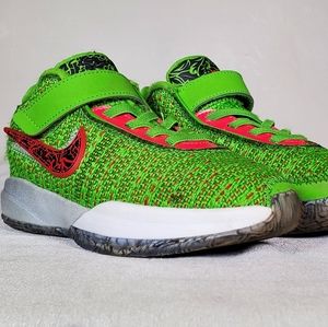 Nike Lebron XX Green Apple / Reflect Silver "Stocking Stuffer" Little Kids US 1Y